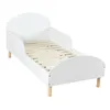Kinderbett Weiß mit Rausfallschutz & Lattenrost, Juniorbett Produktbild-Vorschau 3