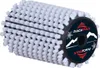 A close-up studio shot of a white brush roller with a black end cap featuring a logo and mountain graphics. Anteprima dell’immagine prodotto