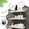 3er Set Wandregal Wei? wand regale Holz Schweberegal Produktbild-Vorschau 4