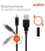 subtel Ersatz USB Kabel 1m für Nintendo DSi / DSi XL / 2DS Produktbild-Vorschau 4