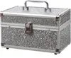 MARELIDA® Schmuckkoffer in Silber mit Glitzeroptik | Premium Schmuckkästchen für Schmuck Produktbild-Vorschau