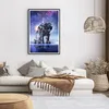 Gerahmtes Poster - Schwarzer Rahmen - Kosmonaut Weltraum - Produktbild-Vorschau 7