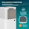 A close-up marketing image of an air purifier, highlighting its intelligent filter system and features. Produktbild-Vorschau