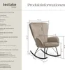 tectake® Schaukelstuhl  Swing 70 x 93 x 100 cm, Produktbild-Vorschau 5