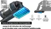Close-up of a cordless vacuum cleaner's battery and handle, with accompanying feature callouts. Voir les images du produit