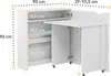 Klappschreibtisch LENART WORK CONCEPT SLIM CW-02P Produktbild-Vorschau 4