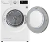 A white LG washing machine with the door open, showing the drum and control panel. Produktbild-Vorschau