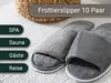 Frottierslipper, Universalgröße, grau, vorteilhaftes 10er Produktbild-Vorschau 6