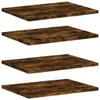 Mensole a muro 4 pz. Rovere affumicato 40x30x1,5 cm Anteprima dell’immagine prodotto 1