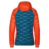 Damen-Isolationsjacke "Aiguille Down Jkt W" von La Sportiva in orange und blau; Rückansicht. Produktbild-Vorschau