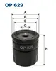 A diagram showing the dimensions of an oil filter. Podgląd zdjęcia produktu