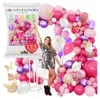 Ghirlanda di palloncini farfalle rosa viola 1° compleanno Anteprima dell’immagine prodotto 1