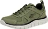 A single olive green athletic shoe is shown from a side angle against a white background. Produktbild-Vorschau