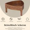 Ręcznie rzeźbiony stolik boczny Acheron wykonany z drewna Podgląd zdjęcia produktu 4