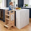 Montessori vzdelávacia veža, nastaviteľná výška, bukové Náhľad obrázku produktu 3