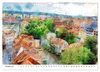 Erfurt - City views in watercolors (Wall Calendar 2027 DIN Produktbild-Vorschau 12