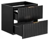 Armoire De Salle De Bain Sous Lavabo Noir Mat 60 Cm Façades Voir les images du produit 6