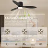 Ventilateur de plafond HOMCOM avec lampe et télécommande, Voir les images du produit 5