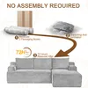 Schlafsofa L-förmig, modulares Cloud-Ecksofa mit tiefem Produktbild-Vorschau 11