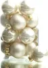Christbaum-Mini-Kugeln Pearl beige Ø 3,5 cm aus Glas - 16er Produktbild-Vorschau 2