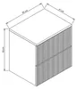 WENA Waschtischunterschrank 60 cm mit Waschbecken, Produktbild-Vorschau 7