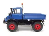 Mercedes Unimog 406 blau Modellauto 1:18 Schuco Produktbild-Vorschau 3