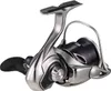 A studio shot of a fishing reel against a white background. Produktbild-Vorschau