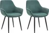 SalesFever Armlehnstuhl 2er-Set | Bezug Cord-Optik | Beine Produktbild-Vorschau 1