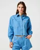Wrangler | Damen Jeanshemd Cut Off blau Regular Fit Denim Produktbild-Vorschau 2