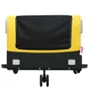 vidaXL Rimorchio per biciclette nero e giallo 45 kg di Anteprima dell’immagine prodotto 5