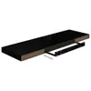 vidaXL Mensole sospese 4 pz. Nero lucido 80x23,5x3,8 cm MDF Anteprima dell’immagine prodotto 7