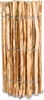 A close-up view of a wooden fence panel made of thin, natural wood stakes bound together with wire. Produktbild-Vorschau