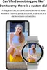 A smartphone displaying a woman and a smartwatch displaying the same woman with the time. Náhled obrázku produktu
