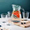 Glaskaraffe mit Deckel 1 Liter inkl. 4 Gläser 5 teiliges Produktbild-Vorschau 1