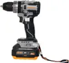 A cordless drill with its battery pack attached, shown against a white background. Voir les images du produit