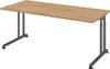 bümö Schreibtisch Serie-Z - Nachbildung: Asteiche, Gestell: Produktbild-Vorschau 1