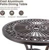 KOMFOTTEU Bistrotisch rund mit Schirmloch, Gartentisch aus Produktbild-Vorschau 3