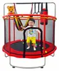 Zahradní trampolína pro děti sítě míče basketbal 155 cm Náhled obrázku produktu 2