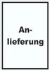 Anlieferung Schild mit Text Annahme hochkant A4 (210x297mm) Produktbild-Vorschau 1