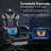 Fotel gamingowy z masażem ALFORDSON, fotel wyścigowy z Podgląd zdjęcia produktu 7