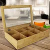 Caja organizadora de bambú para artículos del hogar, con 8 Vista previa de la imagen del producto 5