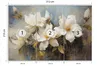 Muralo Vlies Fototapete BLUMEN Blätter Natur Malarei Produktbild-Vorschau 2