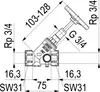 Js Kfr-Valvola, Muffenanschluss M.entl., St.sp., Dn20, Ig Anteprima dell’immagine prodotto 2