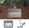 ML-Design Küchenspüle mit Ab- und Überlaufgarnitur, Silber, Produktbild-Vorschau 8