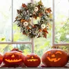 45 cm Halloween podzimní dekorace věnec dýně javorový list Náhled obrázku produktu 3