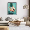 Gerahmtes Poster - Schwarzer Rahmen - Rosa Flamingos Wasser Produktbild-Vorschau 7