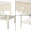 Nachttisch 'Luspoo' mit Schublade 50 x 40 x 40 cm Cremeweiß Produktbild-Vorschau 8