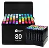 Alkoholmarker-Set - Marker-Stifte - 80-teilig - Doppelte Produktbild-Vorschau 1