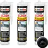 Isolbau Sanitär Silikon 3 x 300 ml Schwarz - Produktbild-Vorschau 1