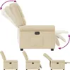 vidaXL Poltrona relax in tessuto crema Anteprima dell’immagine prodotto 6